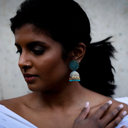 Gemstone Jhumka Radiance