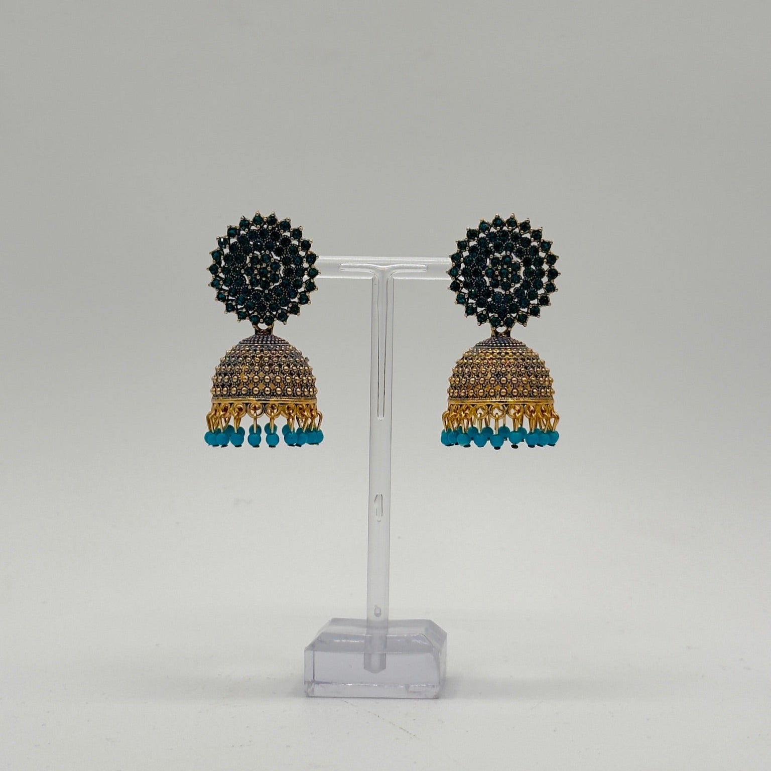 Gemstone Jhumka Radiance