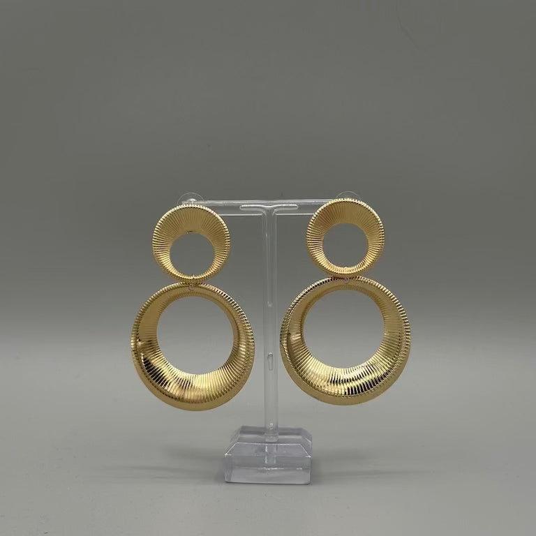 Golden Aura Hoop Earrings