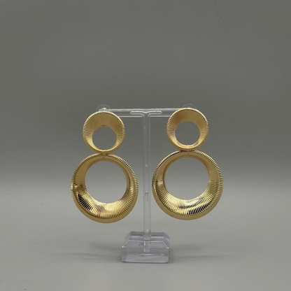 Golden Aura Hoop Earrings