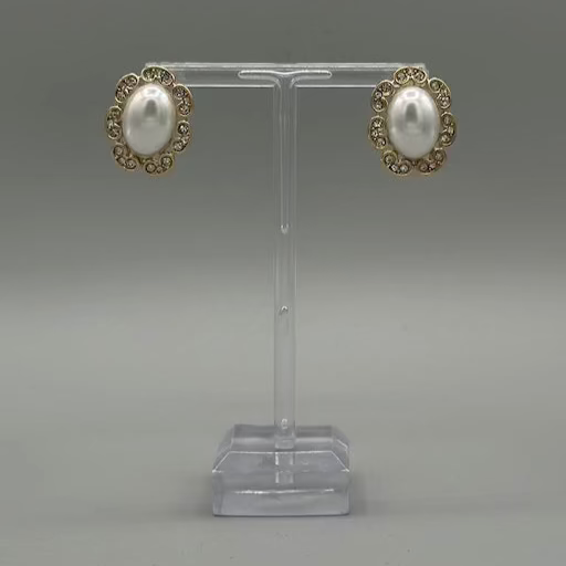 Regal Pearl Frame Earrings