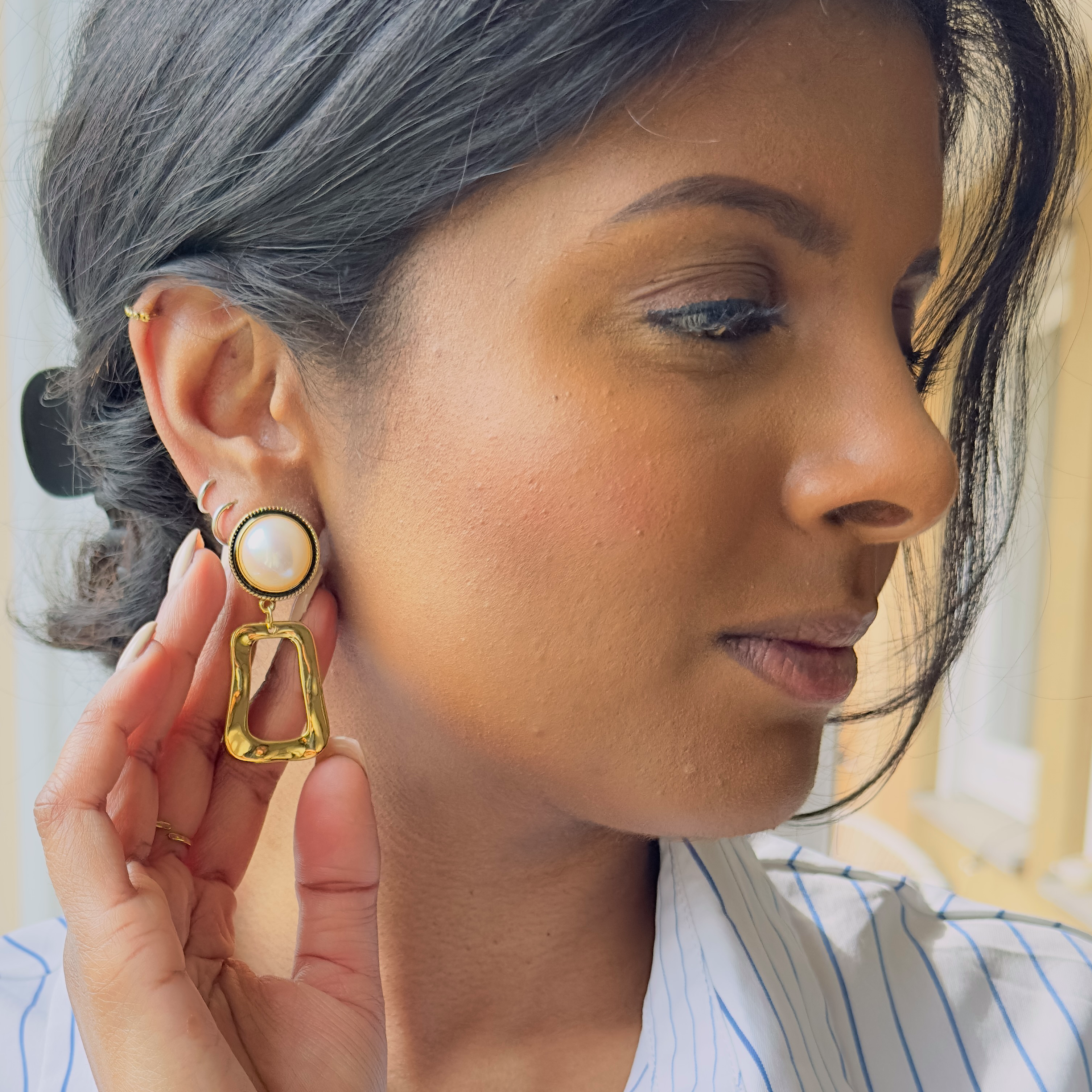 Elegance Pearl Drop Earrings