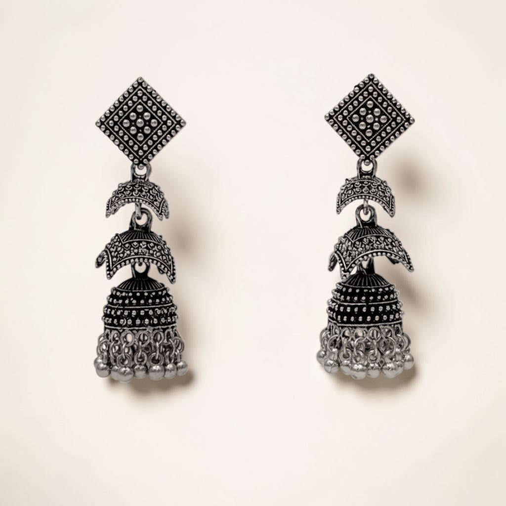 Oxidized Cascading Jhumka – Default Title