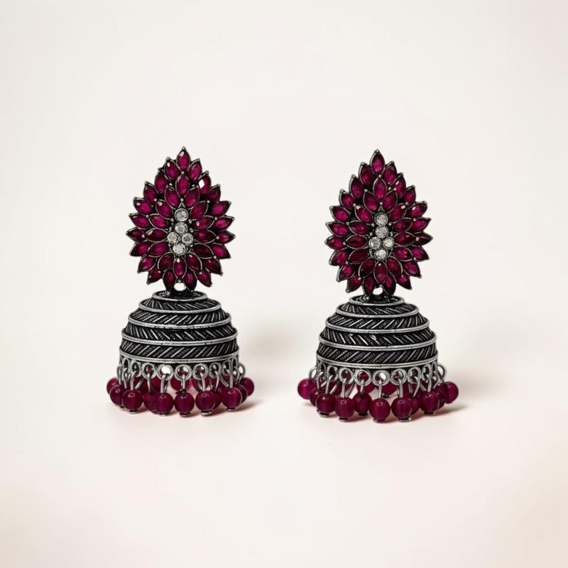 Floral Elegance Jhumka