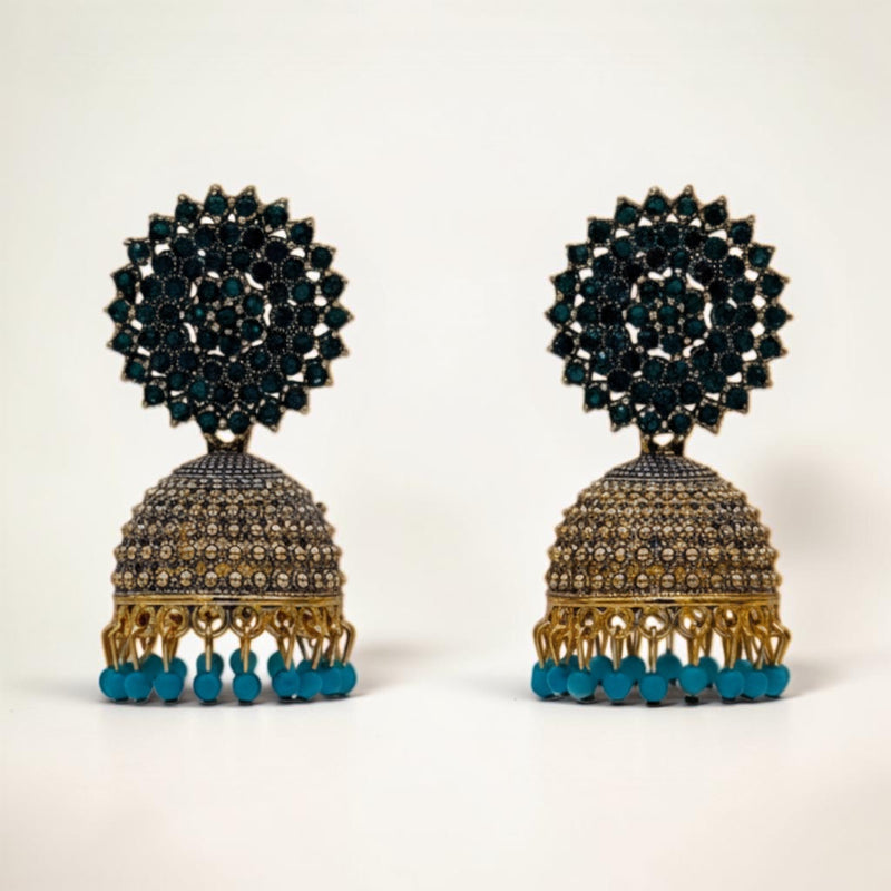 Gemstone Jhumka Radiance