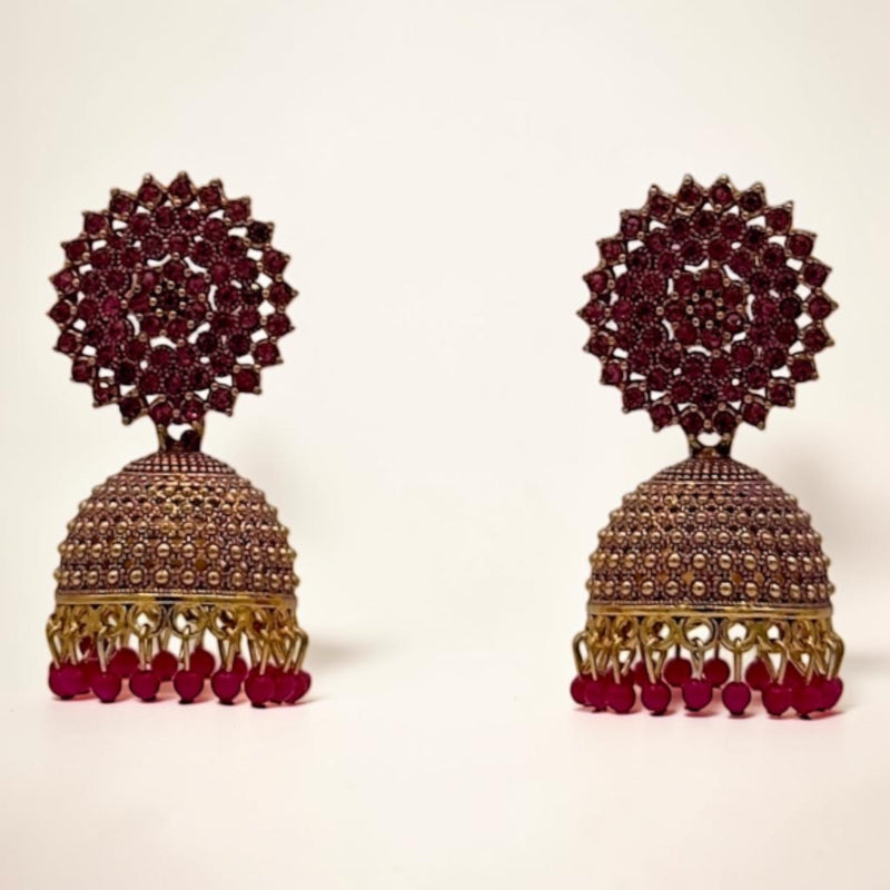 Gemstone Jhumka Radiance