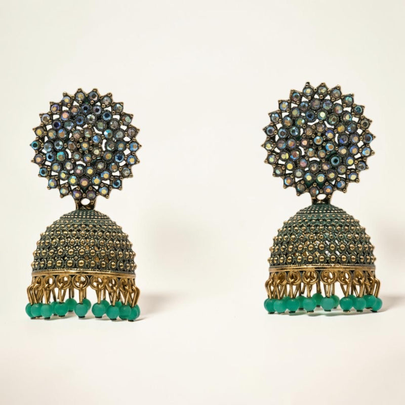 Gemstone Jhumka Radiance