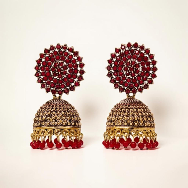 Gemstone Jhumka Radiance
