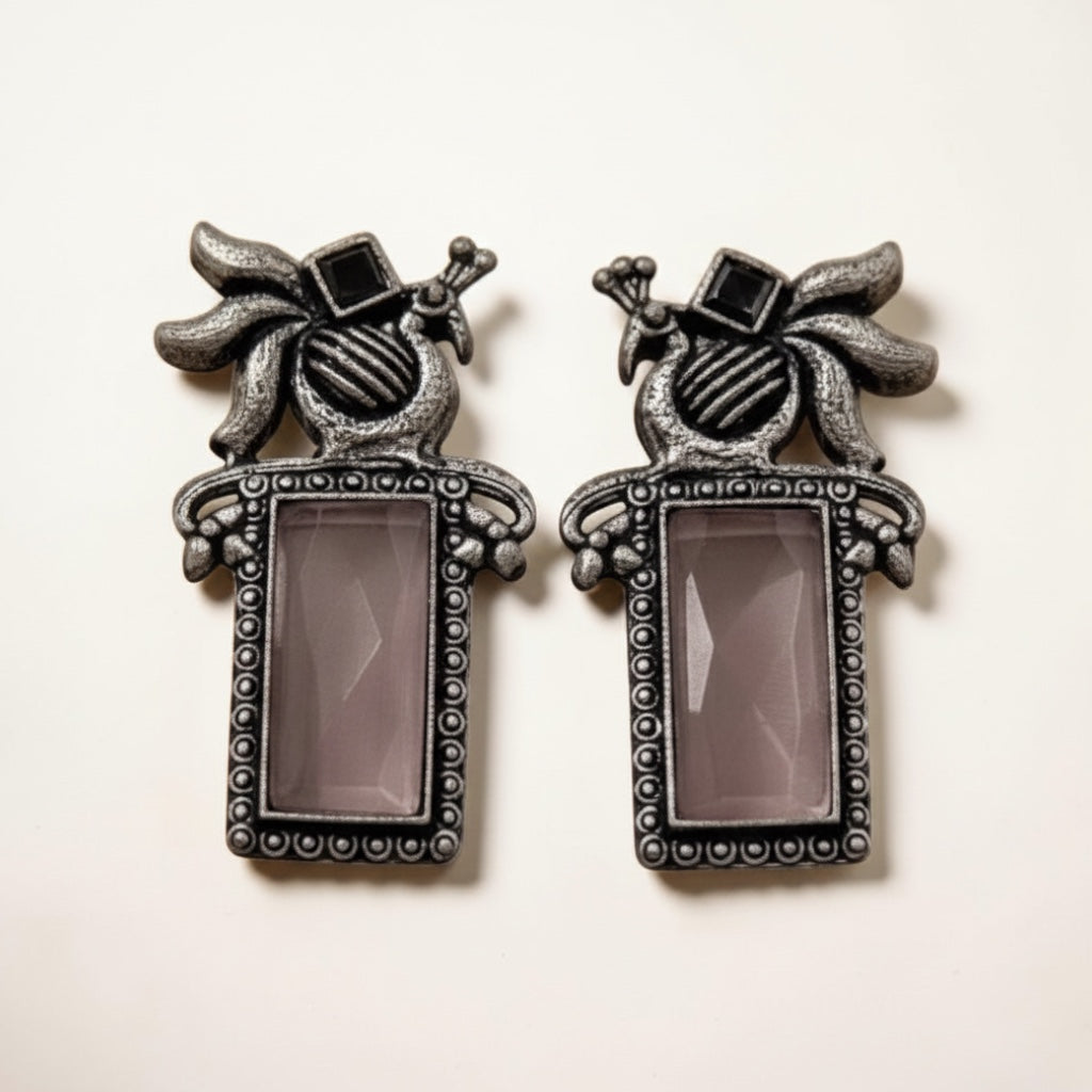 Regal Stud Earrings – Rose