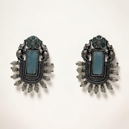 Regal Radiance Studs – Navi blue