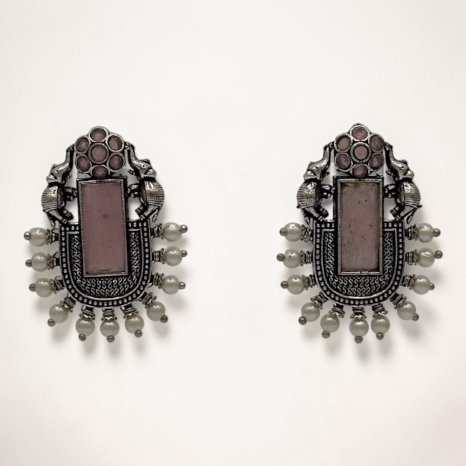 Regal Radiance Studs – Rose