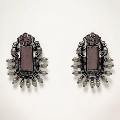 Regal Radiance Studs – Rose