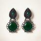 Royal Drop Earrings – Green
