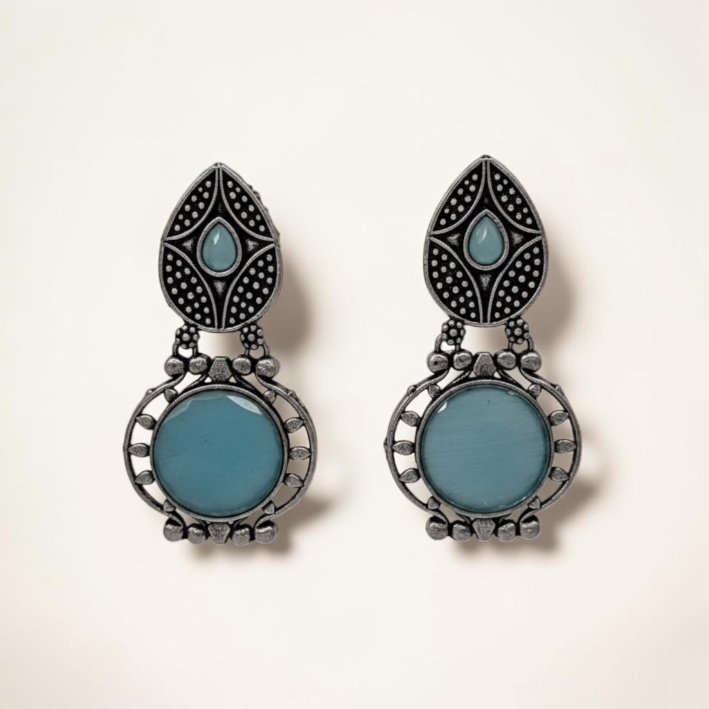 Royal Drop Earrings – Light blue