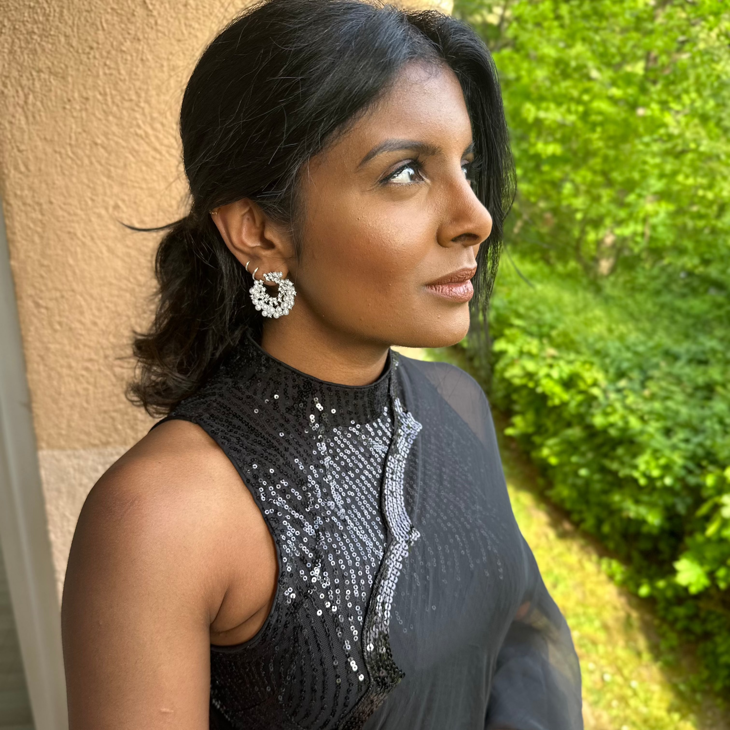 Luminous Flora Pearl Earrings