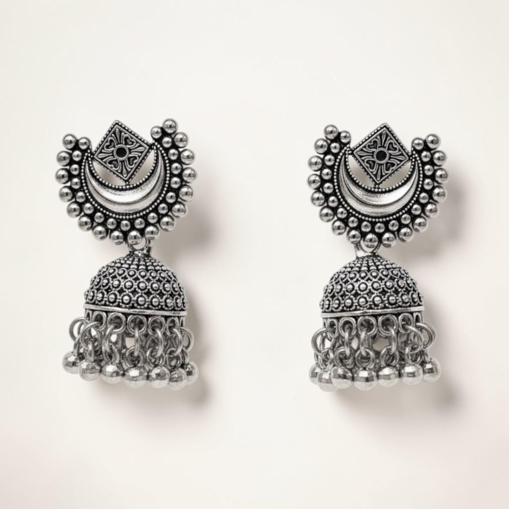 Chandra Jhumka – Silver