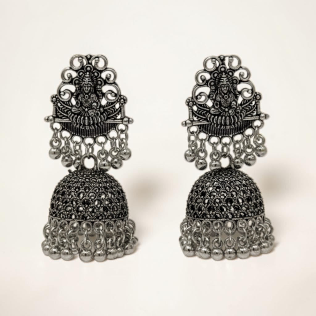 Maharani Jhumkas – Silver